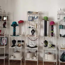 Detail Innenansicht des Ateliers "Das Papierzimmer"