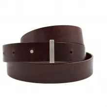 Ledergürtel mit Verschluss aus Silber zum Wenden von Imke Ganteför