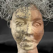 aus der Serie „Heads“, Grubenbrand, Antje Lantelme 