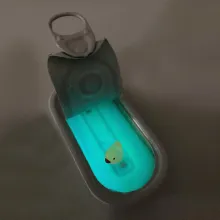 Lichtfänger- vereint Symbole eines stillen Friedensprozesses-Unikat-Bodenprägung mit Herstellungsort und Durchnummerierung