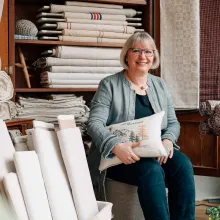 Petra Muthmann in ihrem Atelier