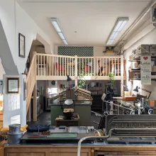 Einblick in das Werkstatt-Atelier Officina Arcana