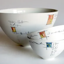 Schalen aus Porzellan