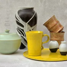 Stilleben mit Keramik von Lith Bahlmann und Dr. Potters