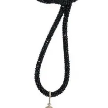 Quastenkette Spinell Türkis Tahiti Perlen