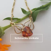 Citrin Collier 585er Gold