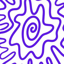 Blaues Band als Illustration