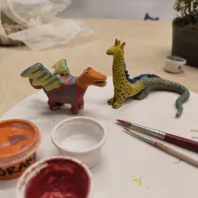 Kleine Tierfiguren aus Ton