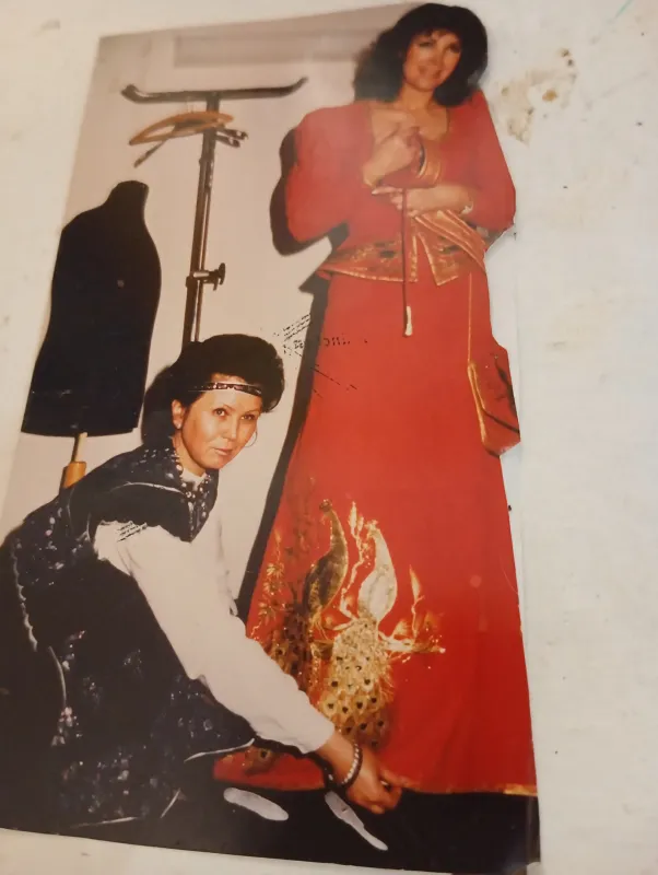 Handbemalte Kostüm für Petra Schürmann 