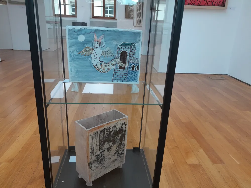 Pflanzkeramik - aus Austellung in Merseburg, Sitte Galerie