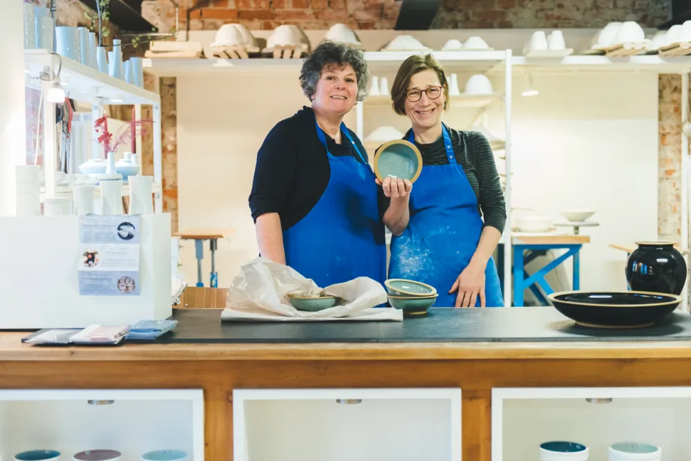 Cornelia Möbs und Barbara Heigert