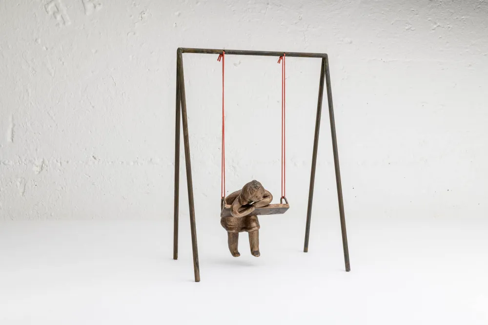 Bronzeskulptur SEELENBAUMLER