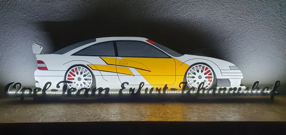 Fahrzeugsilhouette Opel Calibra DTM