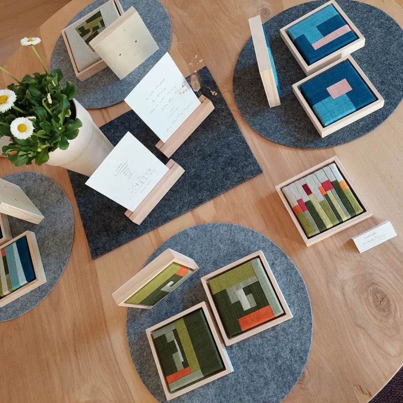 Unikat P Blick in den Laden - Textile Minis