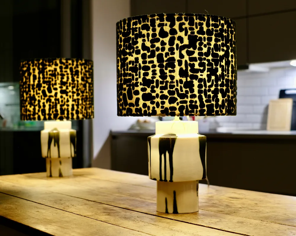 Stimmungsvolle Lampen aus Vintage Vasen gefertigt