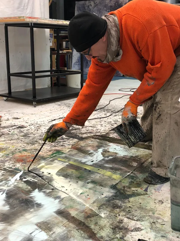 Dirk Groß im Atelier