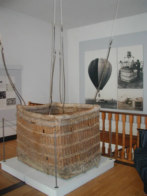 Ballonkorb in der Dauerausstellung des Deutschen Korbmuseums