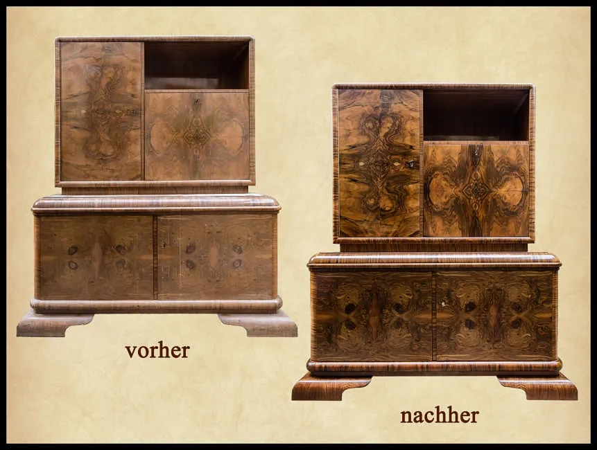 Bauhausbuffet vorher / nachher