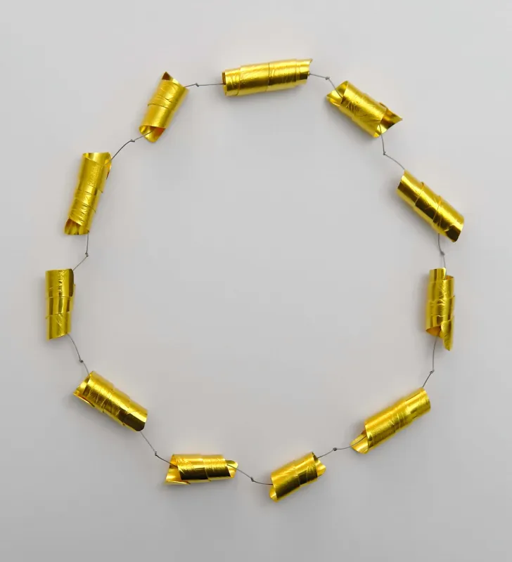 Collier - Gold 900 - Stahlseil