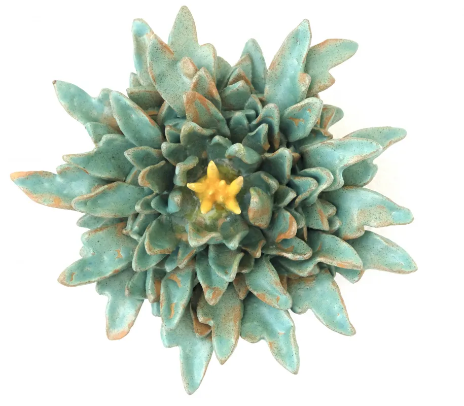 Keramik Blüte 25cm x25 x 15cm
