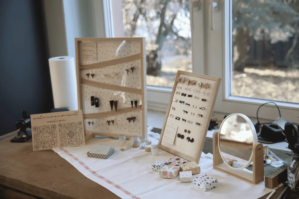 Naturverwandt Verkaufsstand, Produktpalette