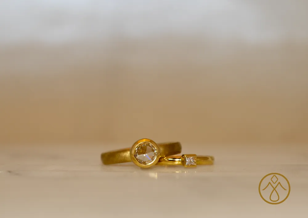 Ringe mit Diamant in Gold 750/000