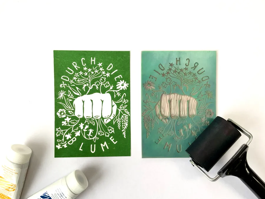 Laura Finke Illustration Linoldruck