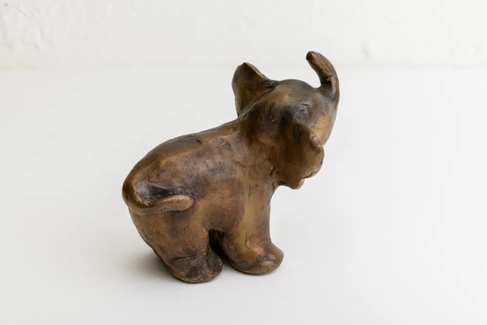 UTE ART Bronzeskulptur  'Elefant Dumbo'