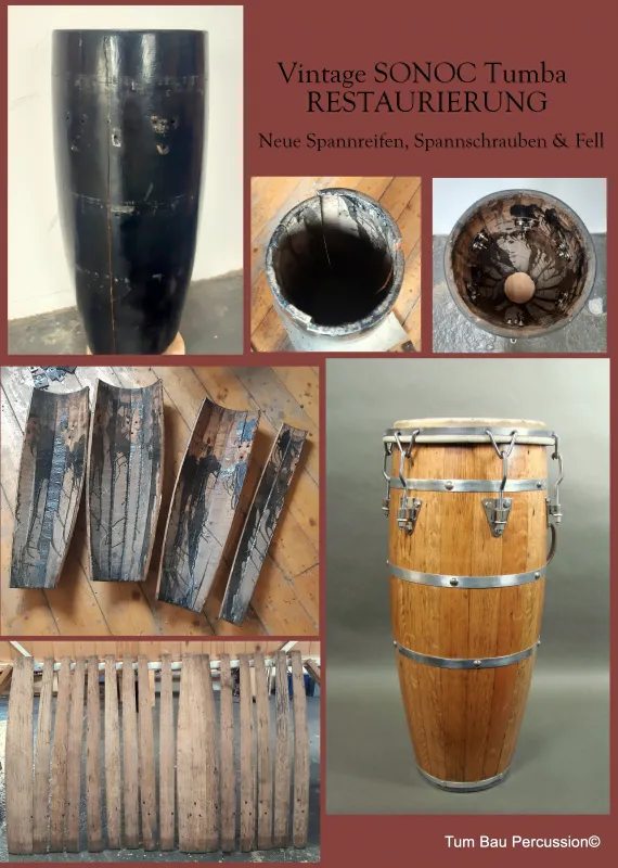 Komplett Restaurierung ein Vintage Kubanische Conga