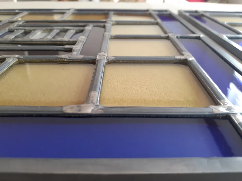 Bleiverglasung nach einer Restaurierung Bleiverglasung nach einer Restaurierung