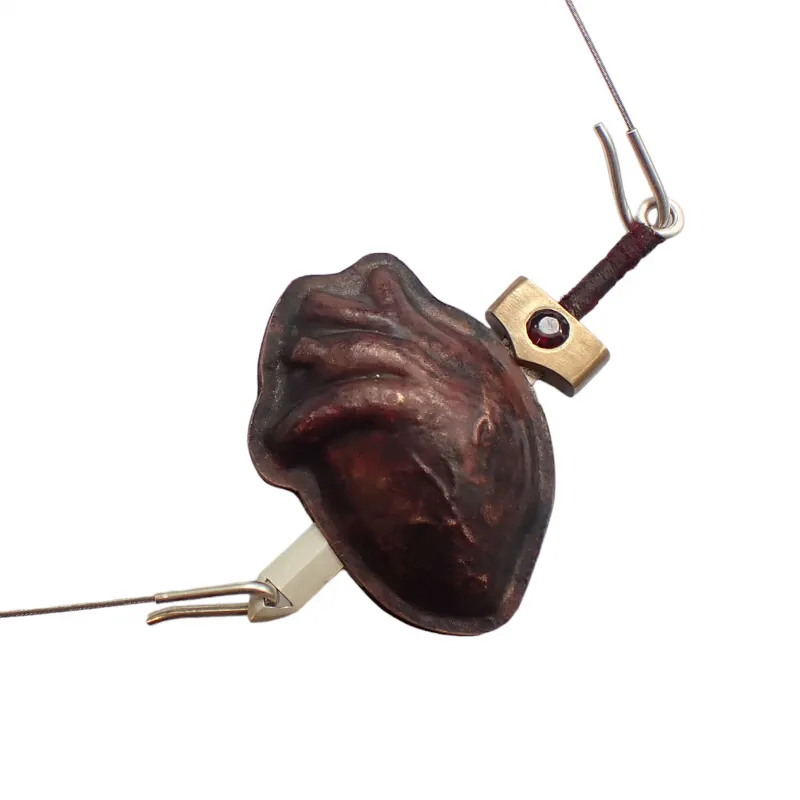 Franziska Vogler Anatomisches Herz / Schwert /"Drachentöter", verschiedene Materialien, Franziska Vogler, 1. Lehrjahr, Belobigung