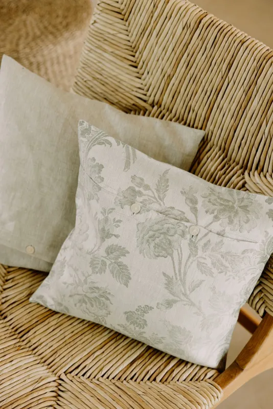 Hoffmann Leinendamast Kissen