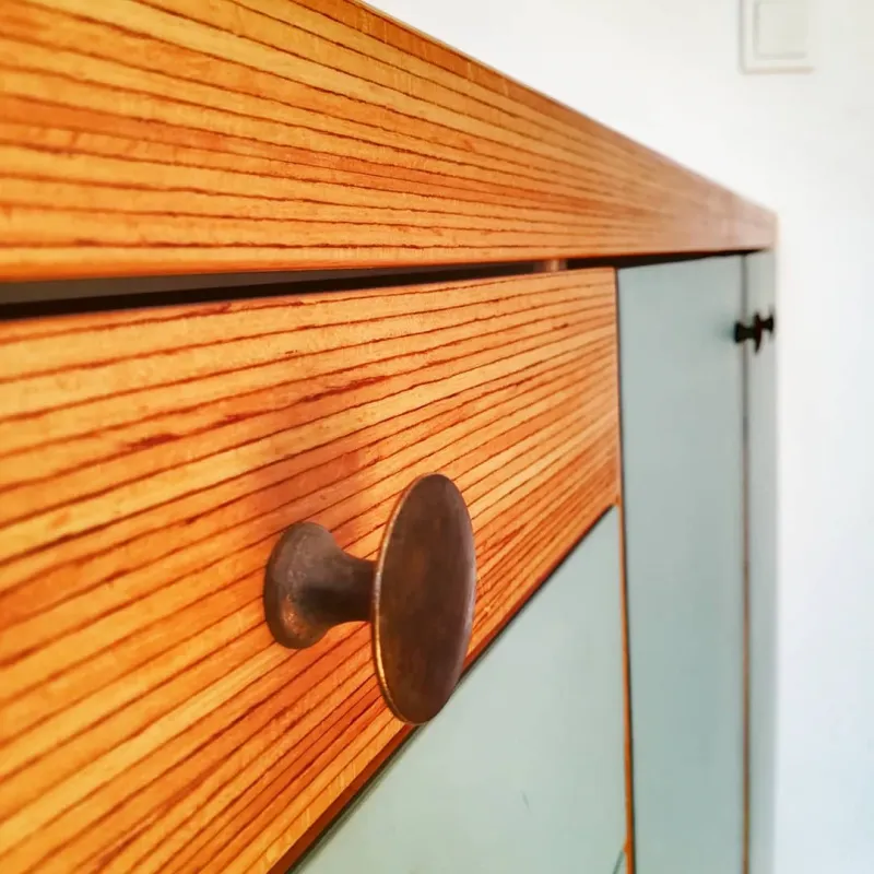 Küche in LIno und Baubuche