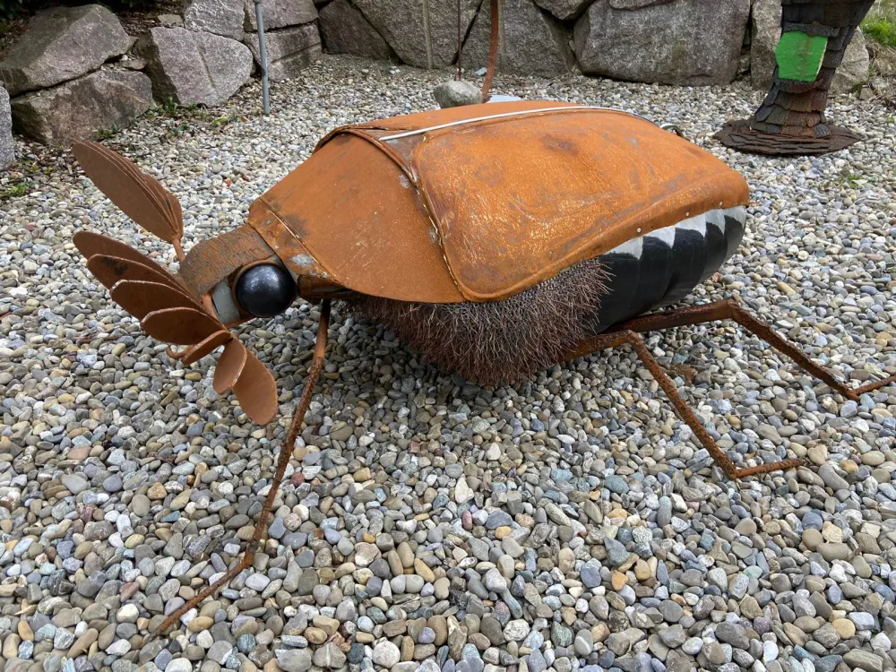 Der Käfer-Käfer: Als Basis wurde eine VW-Käfer-Motorhaube verwendet.