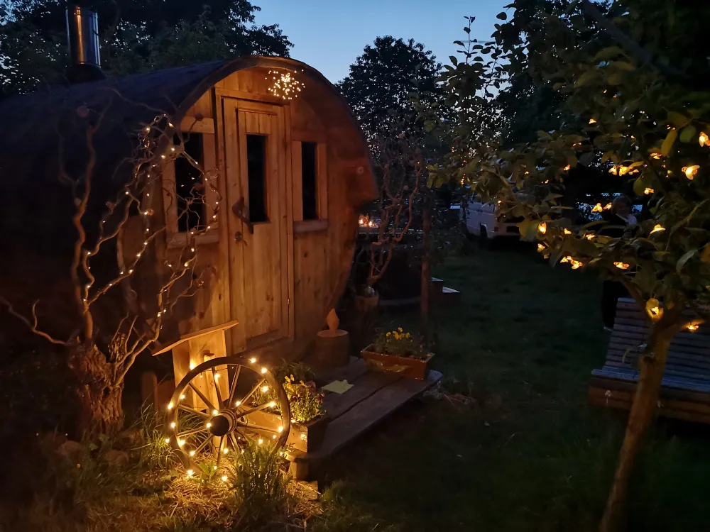 abentliche Romantik am Saunafass