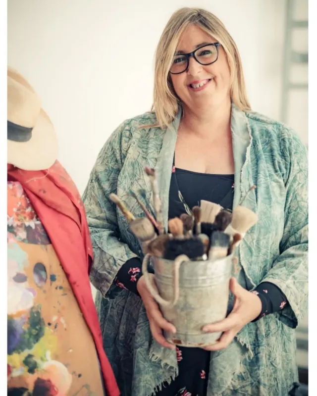 Birgit Guzman Batista, Inhaberin der Kunstwerkstatt