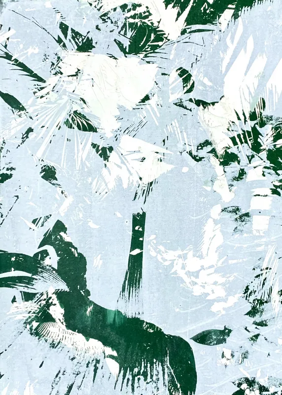Paradise Island - Siebdruck af Papier