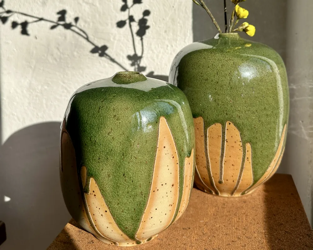 Enghalsvasen/ Steinzeug