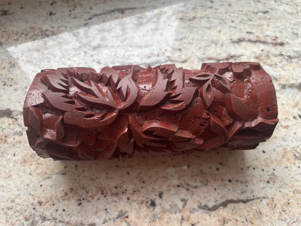 Musterwalze mit Blumenstruktur