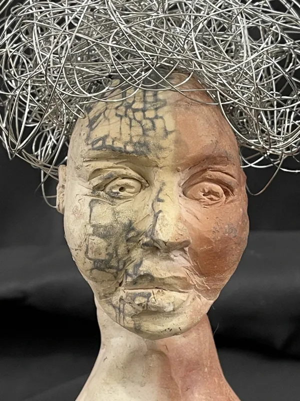 aus der Serie „Heads“, Grubenbrand, Antje Lantelme 