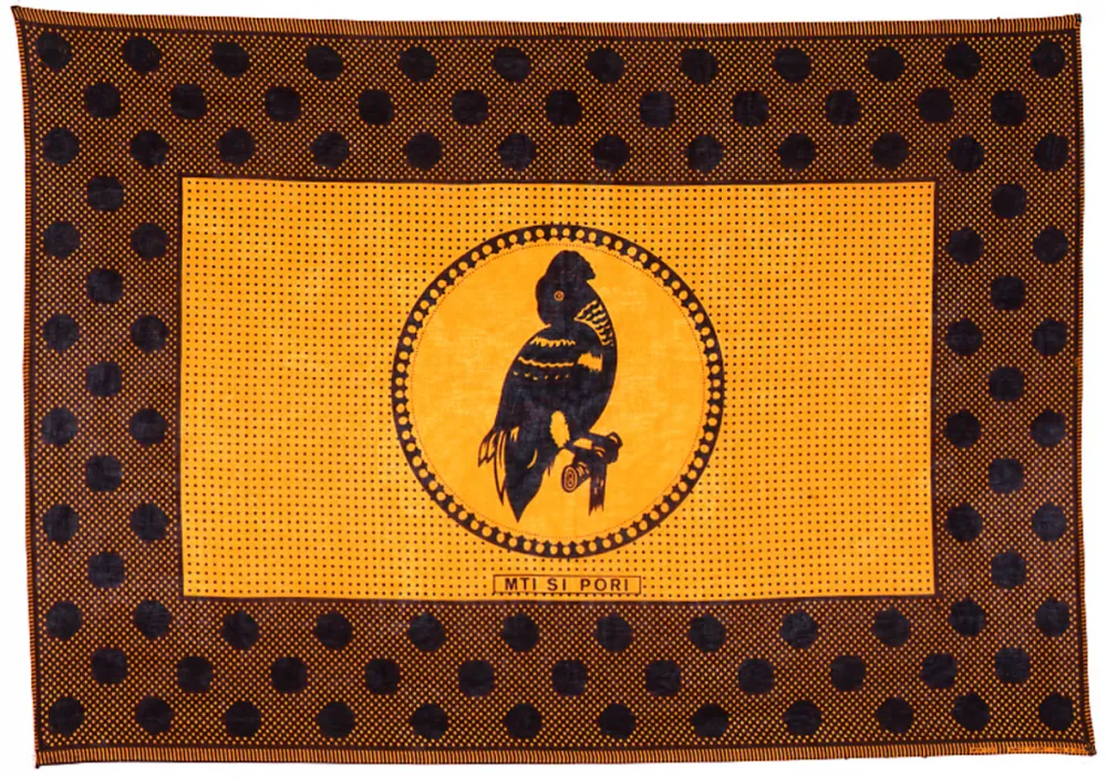 Kanga-Tuch "Ein Baum ist noch keine Savanne", Kenia, 1980