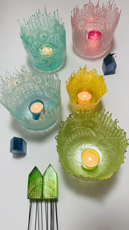 Bemale VILLAGGIO Stelzenhäuschen, LUUUMA DOMO Lichthäuschen oder AQUA Windlichter und verleihe ihnen deine ganz persönliche Handschrift.