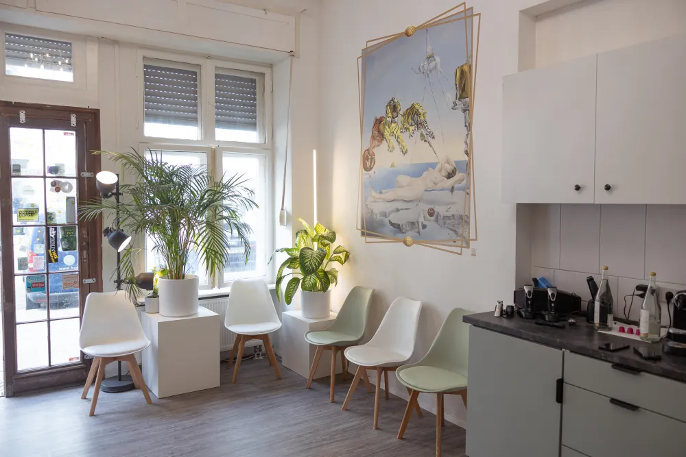 Wandbild im Haarsalon