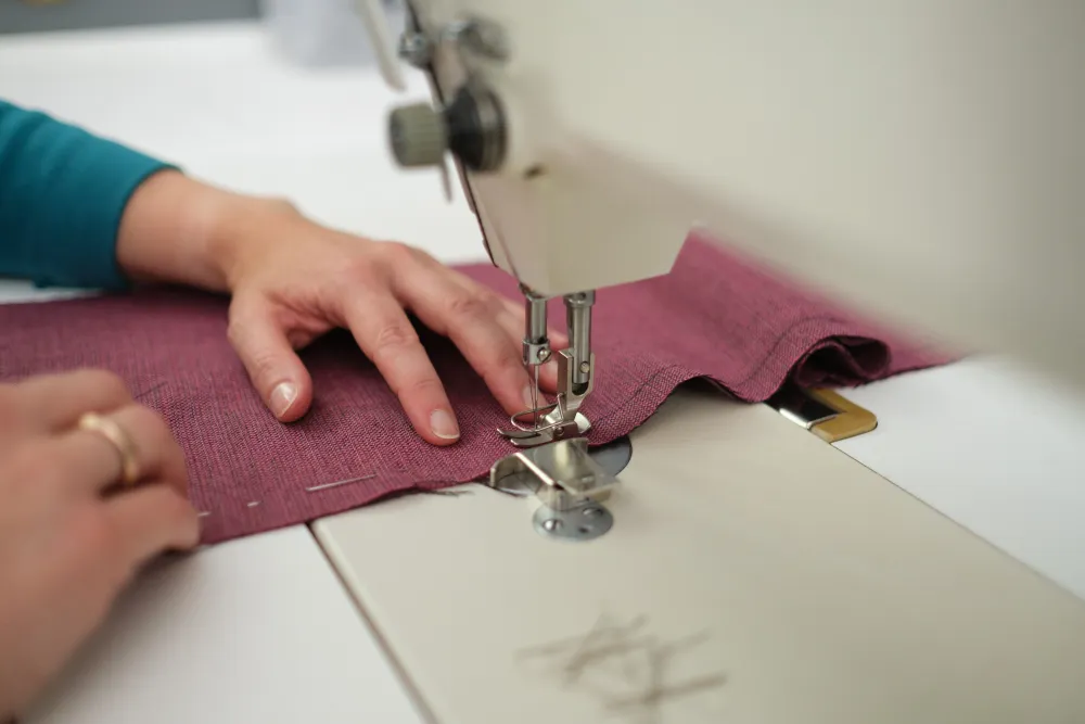 Nähen an der Maschine
