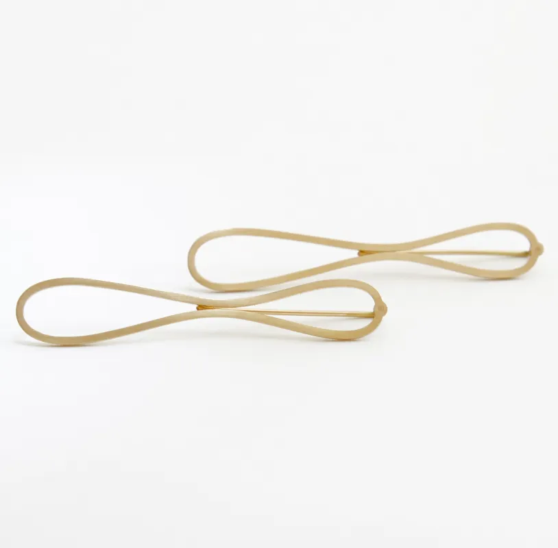 Monika Glöss_Ohrschmuck >loop<  585.Gold, mit integrierter Mechanik