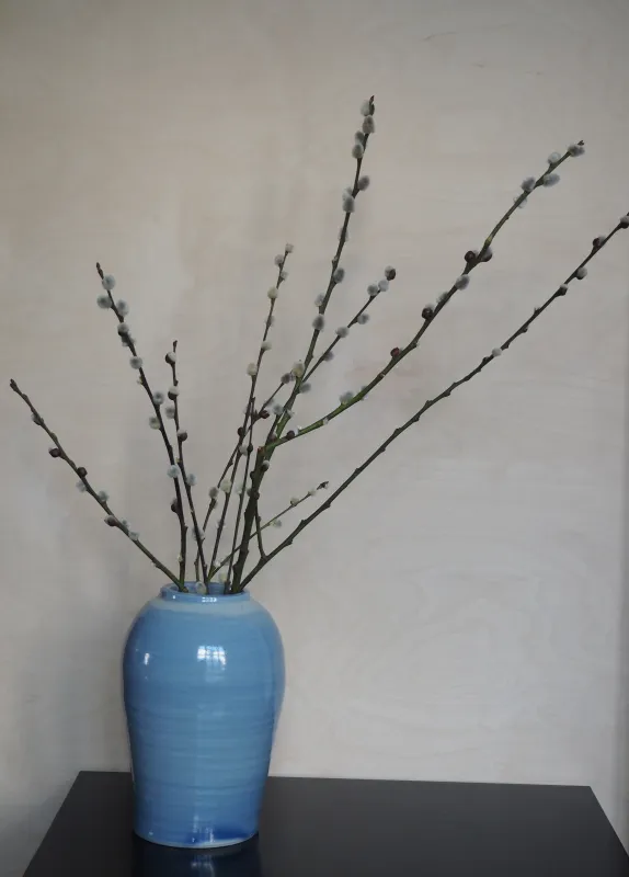 Vase mit Zweigen