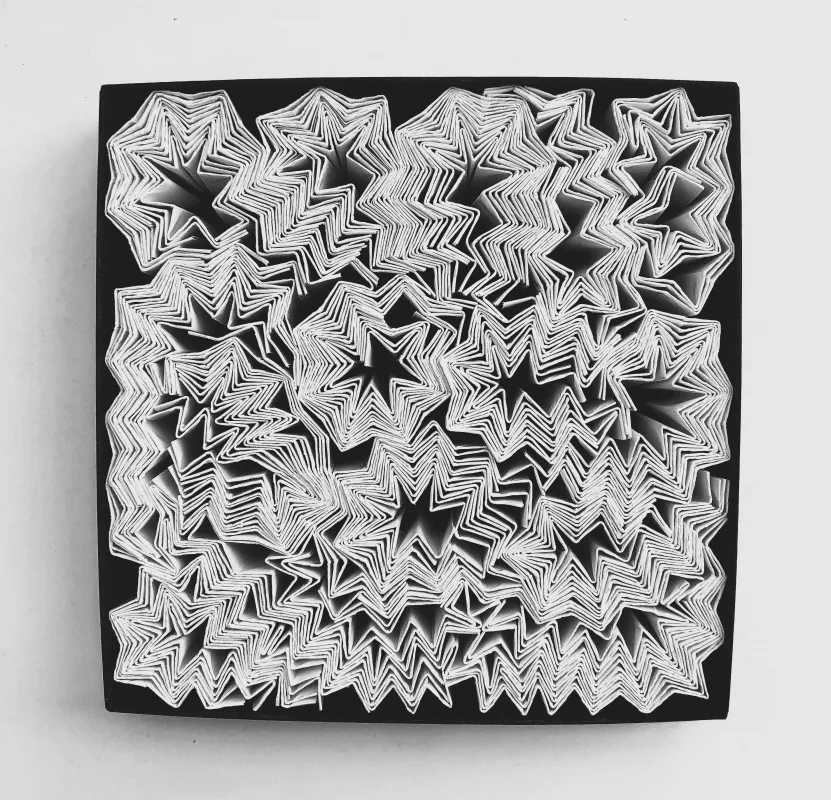 Papierlegearbeit 17x17 cm