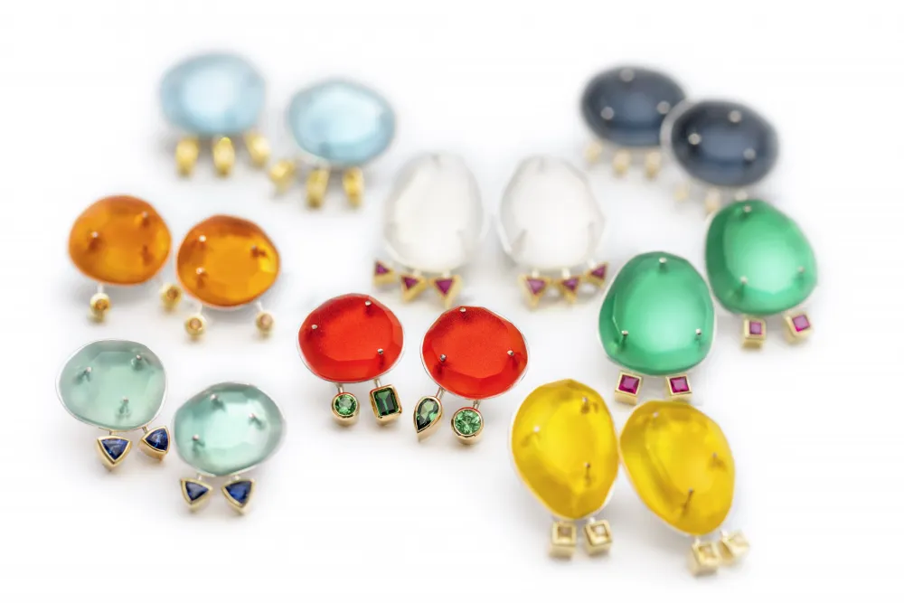 Bunte Ohrstecker von Sabine Reichert