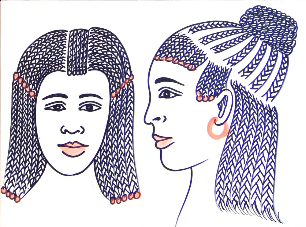 Friseurschild-Skizze von D.B.C. Ringo, Kenia, 1983