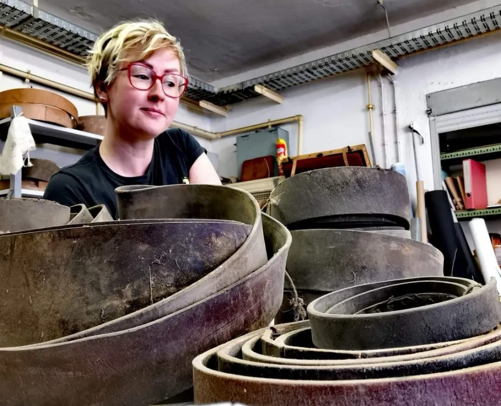 Upcycling von Transmissionsriemen
